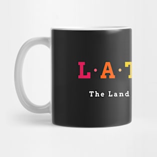 Latvia, The Land of Blue Lakes. Mug